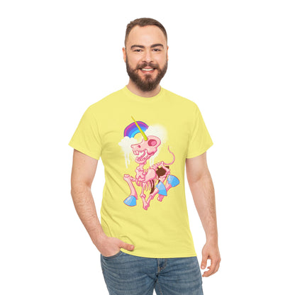 Unicorn Skeleton 2 Unisex Heavy Cotton Tee