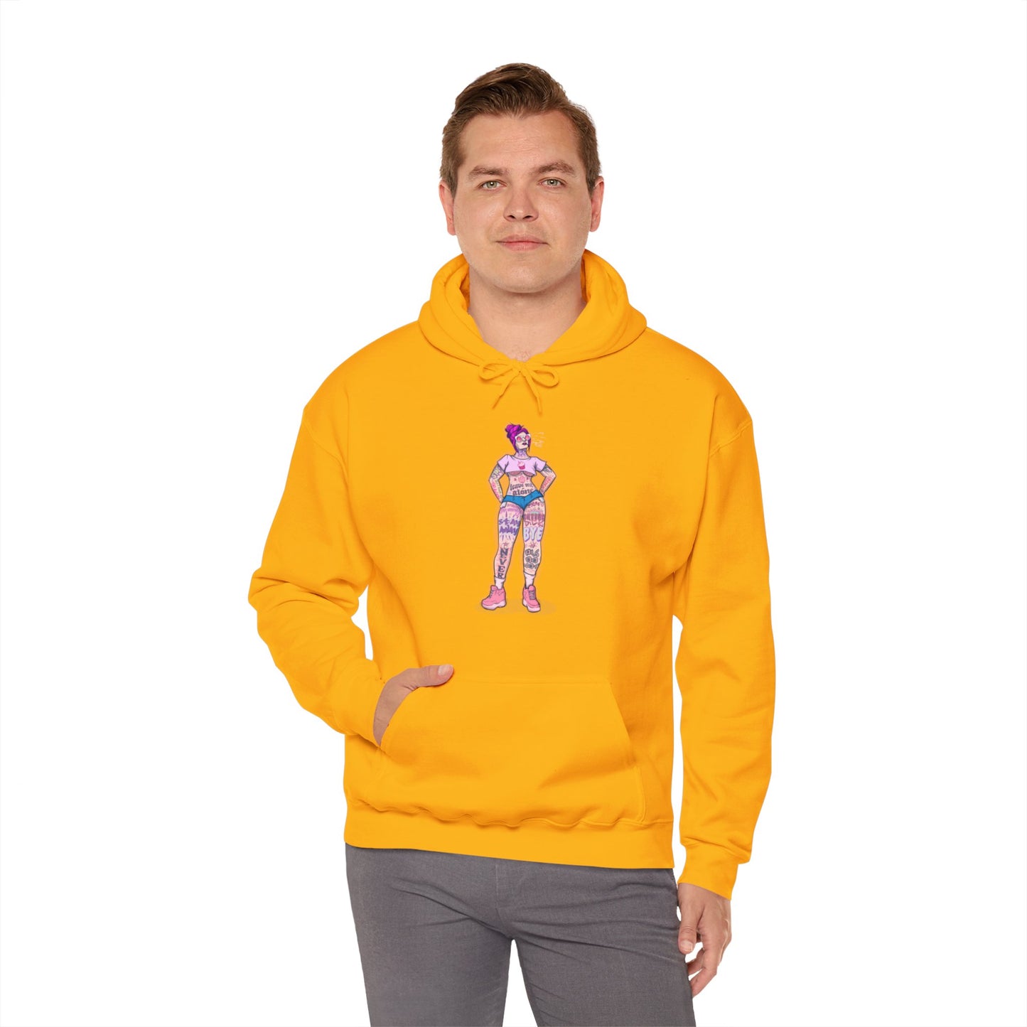 Antisocial Tattoos Unisex Heavy Blend Hooded Sweatshirt