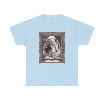 God Observes Earth Unisex Heavy Cotton Tee