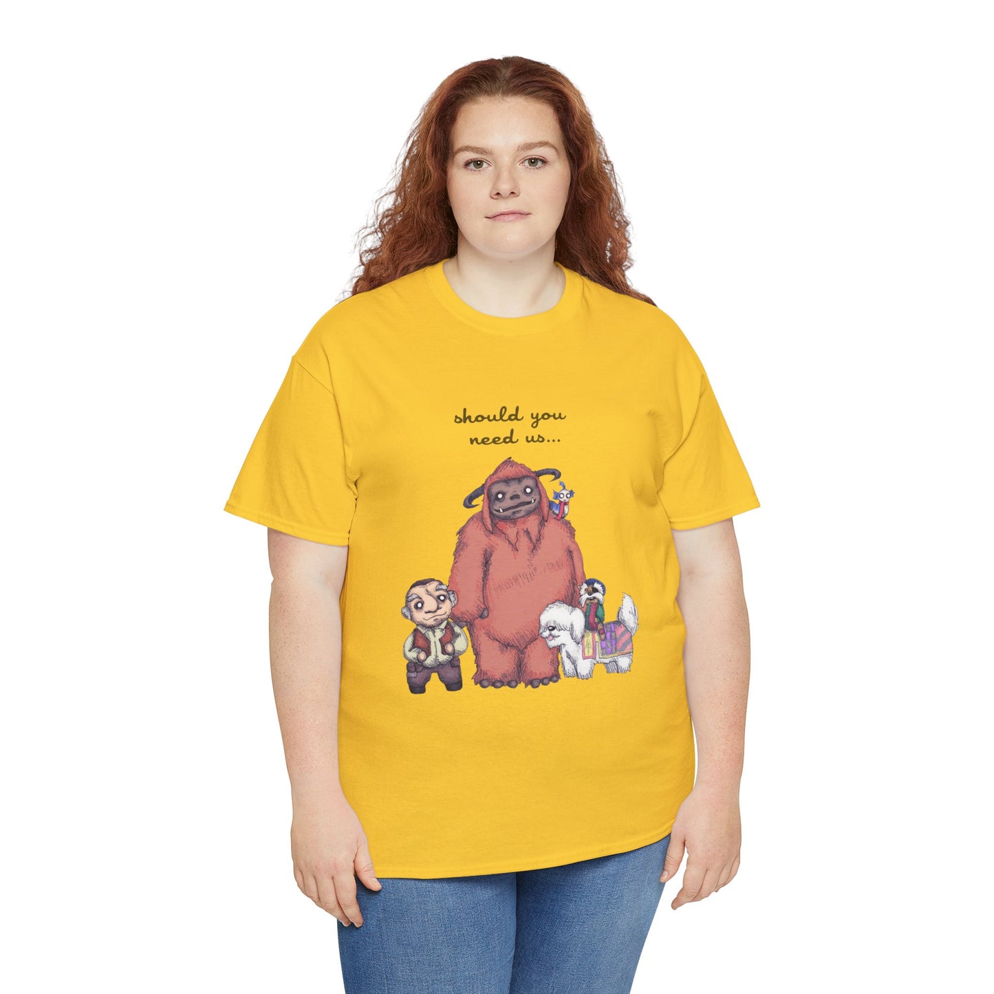 Should You Need Us Unisex Heavy Cotton Tee