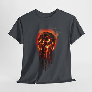 Elemental Skull Fire Unisex Heavy Cotton Tee