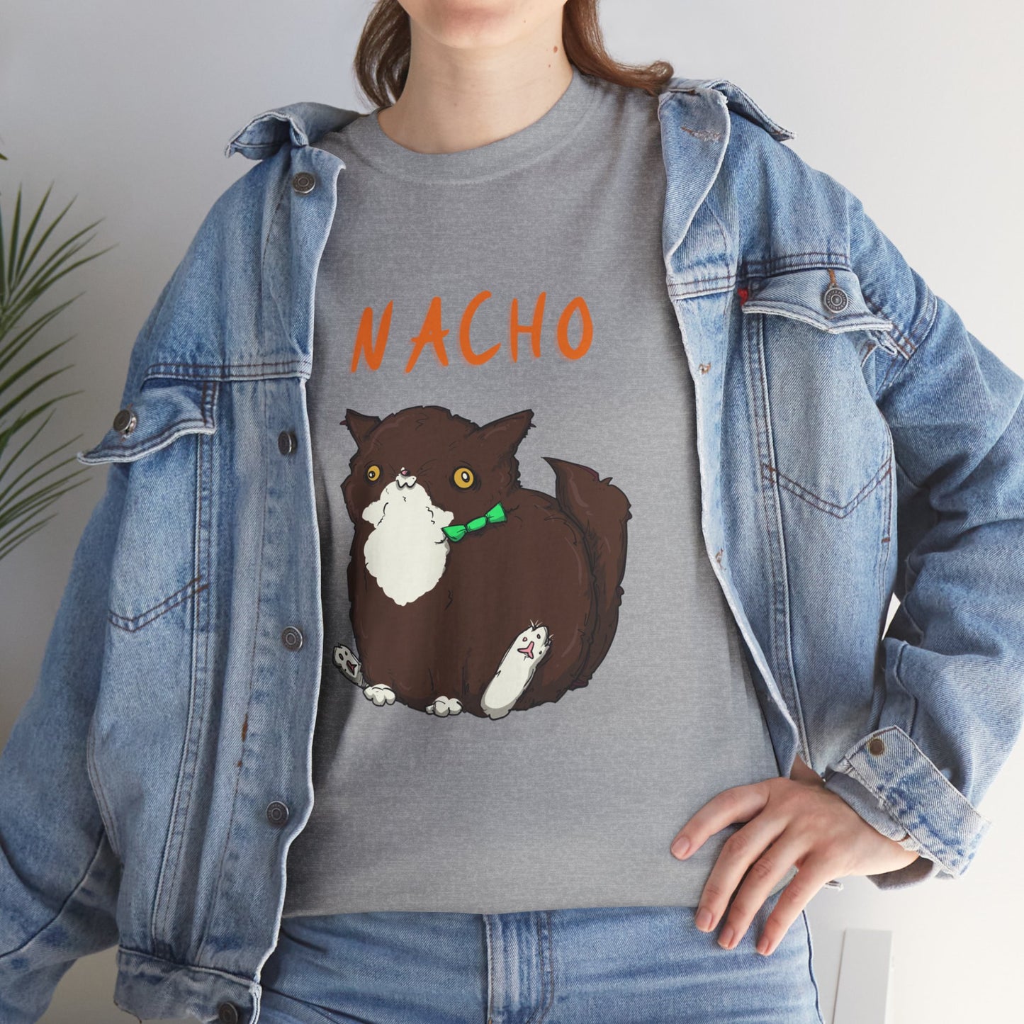 Nacho The Cat Unisex Heavy Cotton Tee