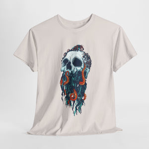 Elemental Skull Ocean Unisex Heavy Cotton Tee