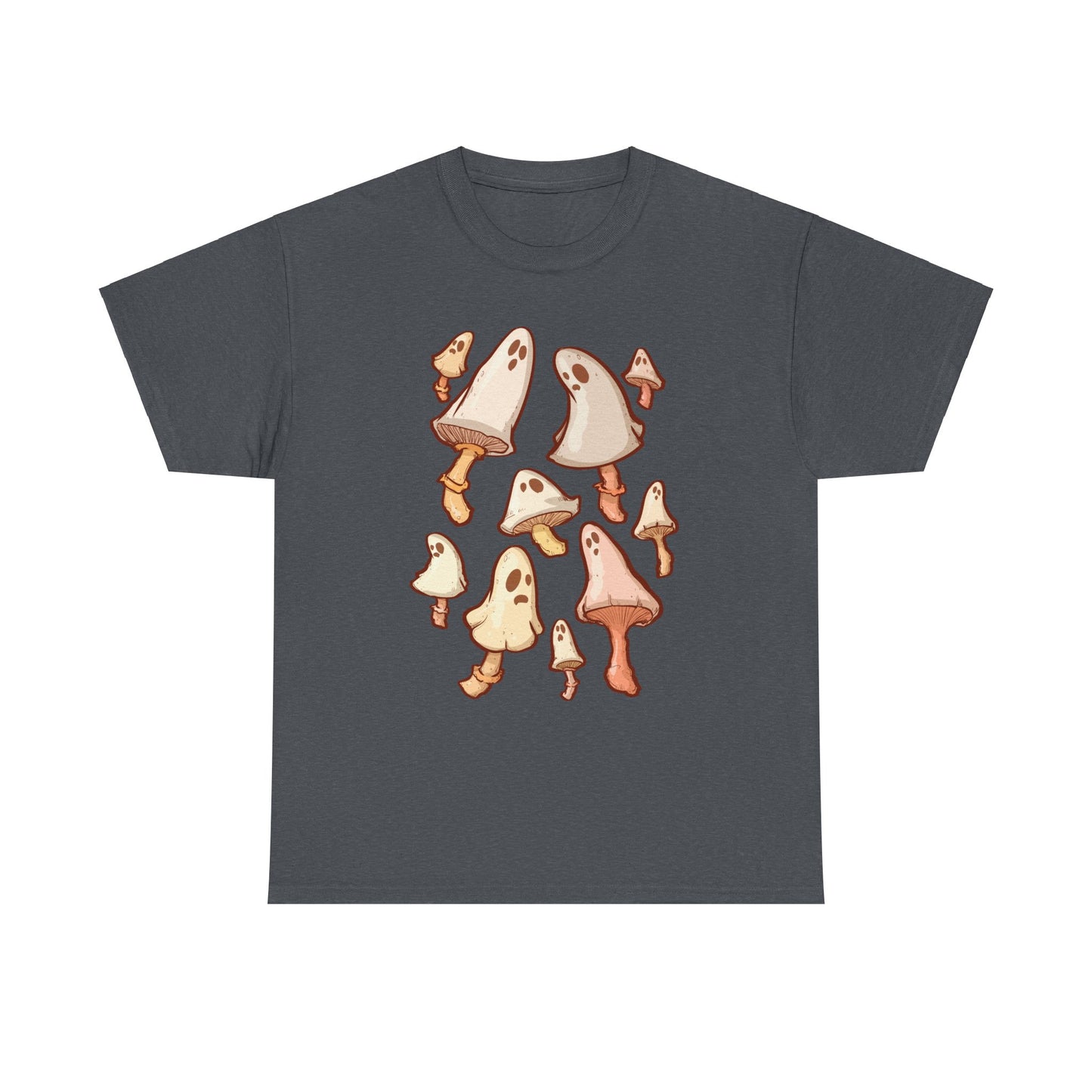 Spooky Mushrooms Unisex Heavy Cotton Tee