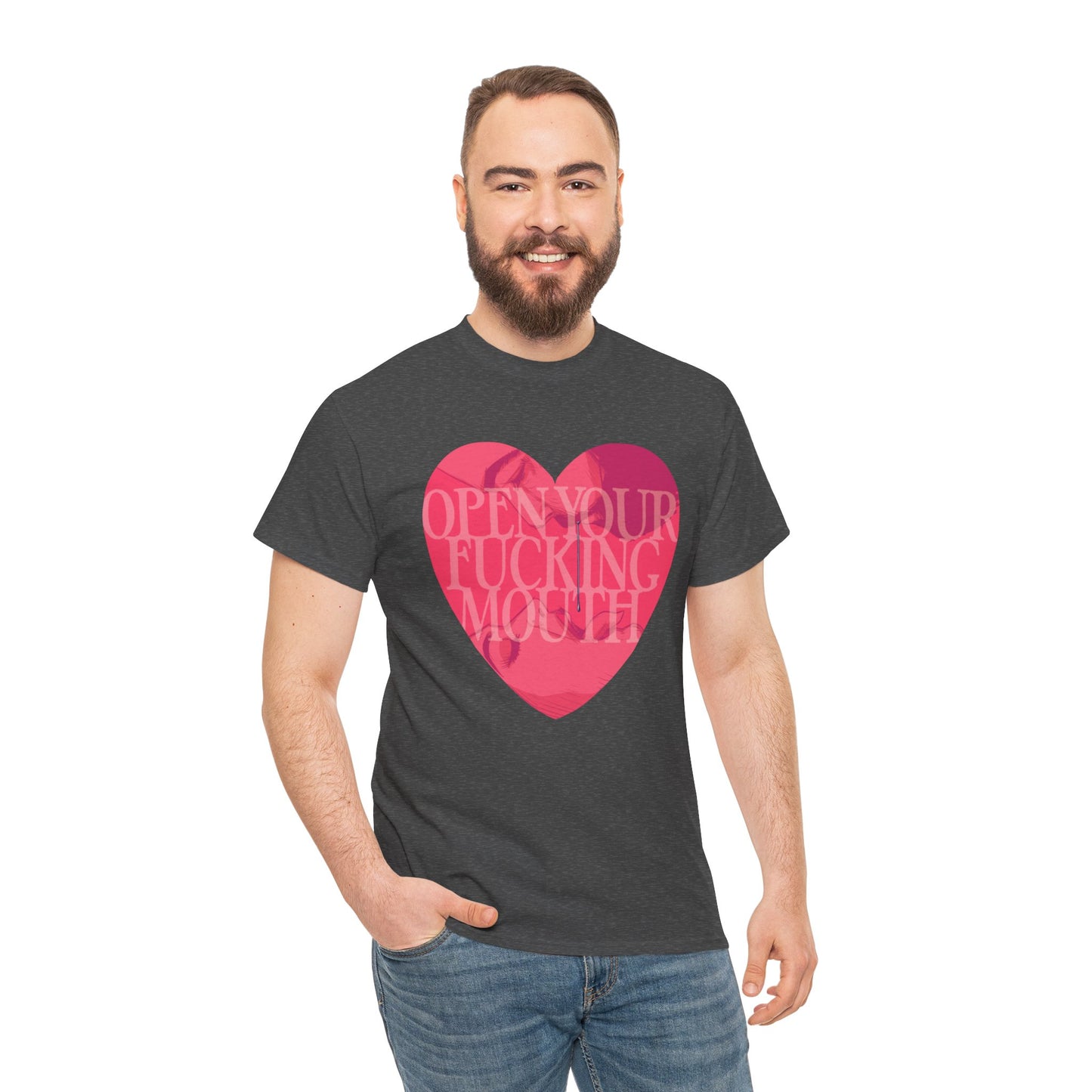 Open Your Mouth Unisex Heavy Cotton Tee