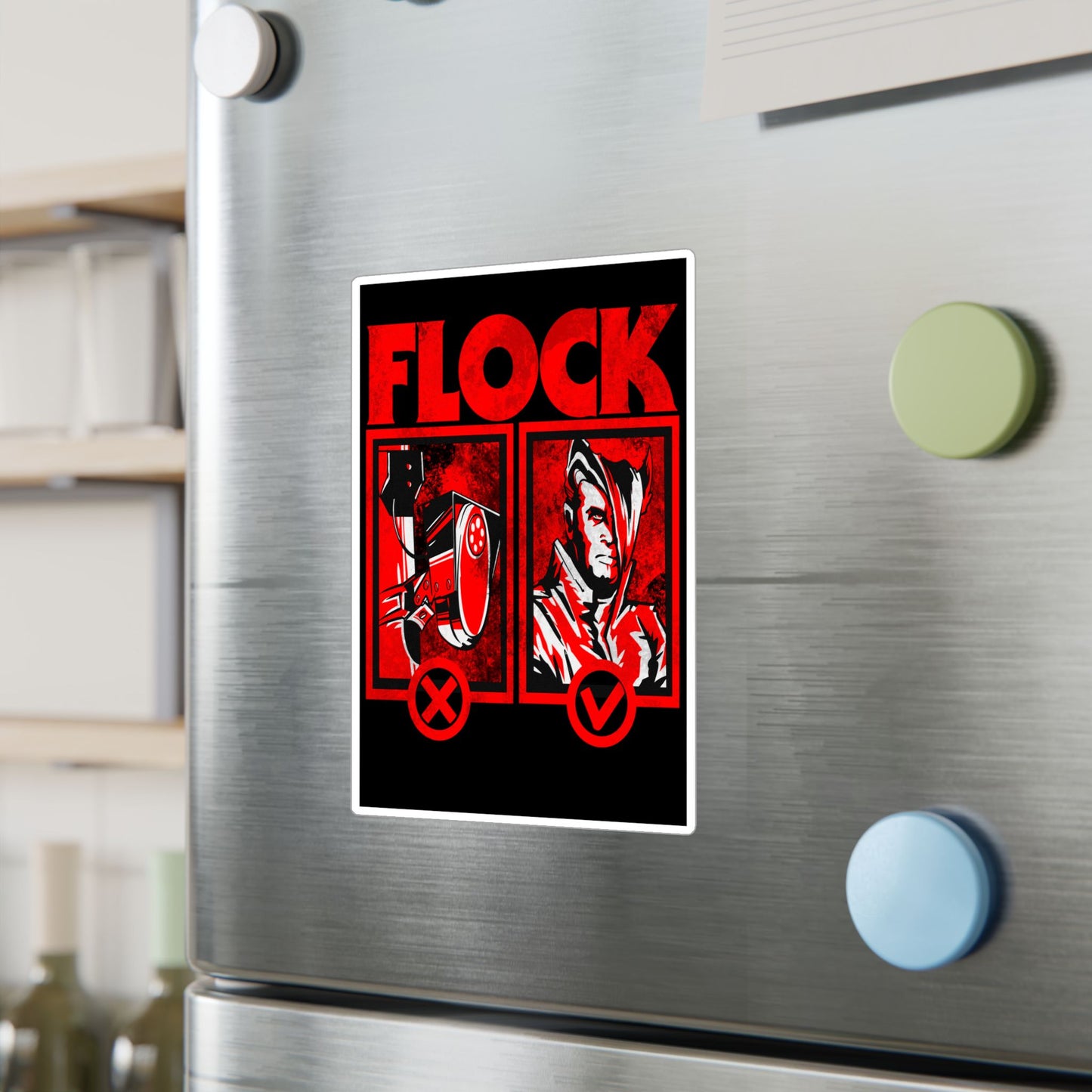 Flock Kiss-Cut Vinyl Decal