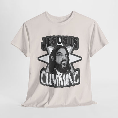 Jesus Is Cumming Unisex Heavy Cotton Tee