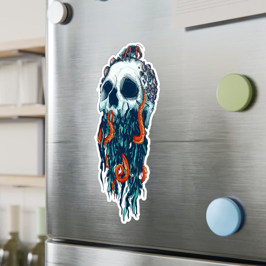 Elemental Skull Ocean Kiss-Cut Vinyl Decal