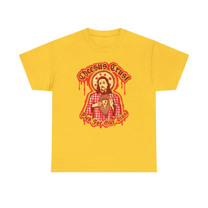 Cheesus Crust Unisex Heavy Cotton Tee