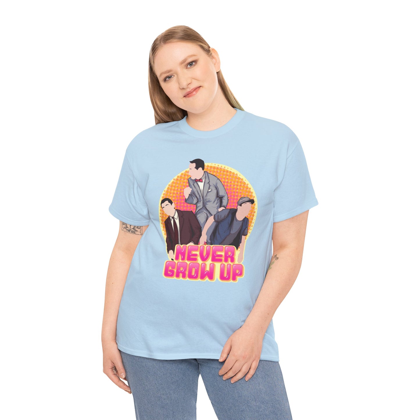 Never Grow Up Unisex Heavy Cotton Tee