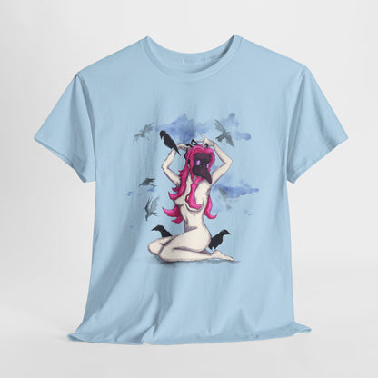 Plague Doctor Pinup Unisex Heavy Cotton Tee