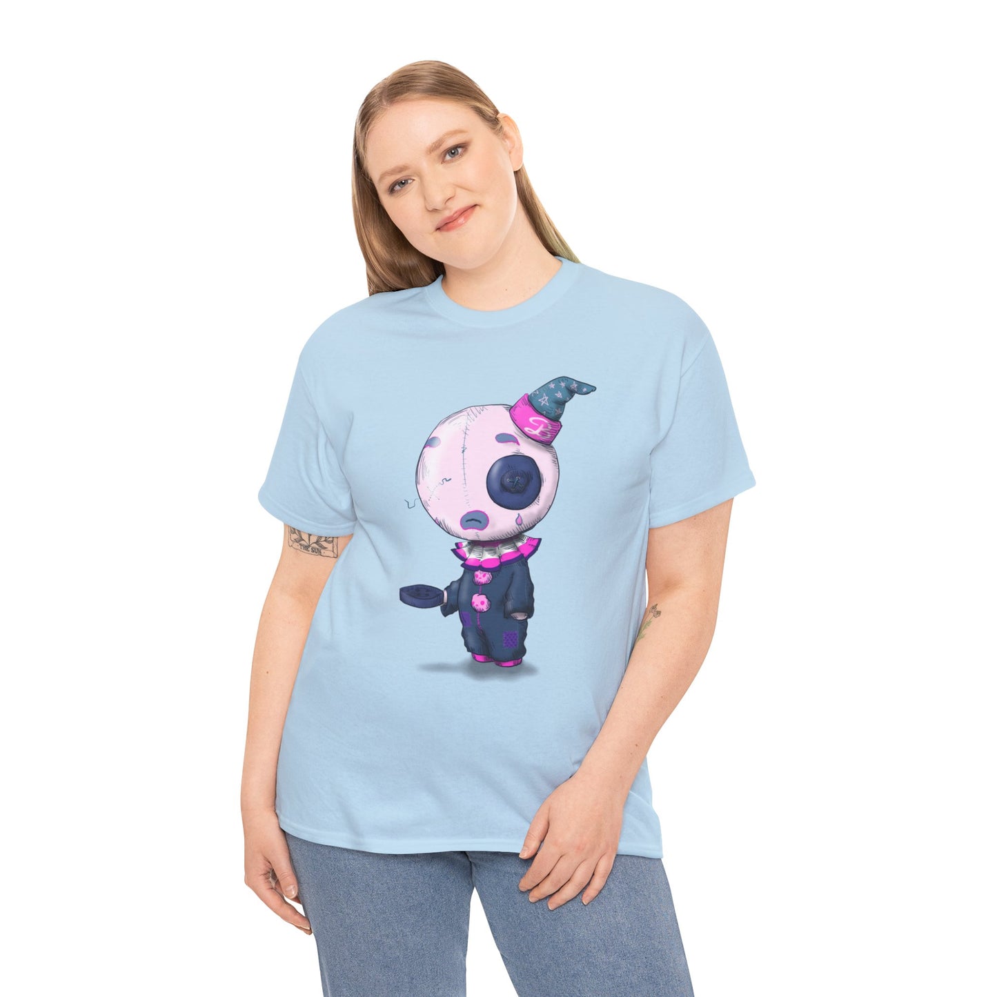 Buttons The Clown Unisex Heavy Cotton Tee