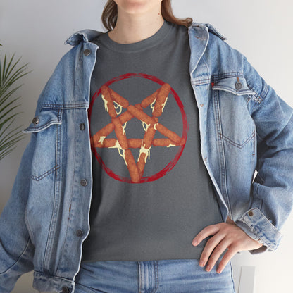 Mozzarella Stick Pentagram Unisex Heavy Cotton Tee