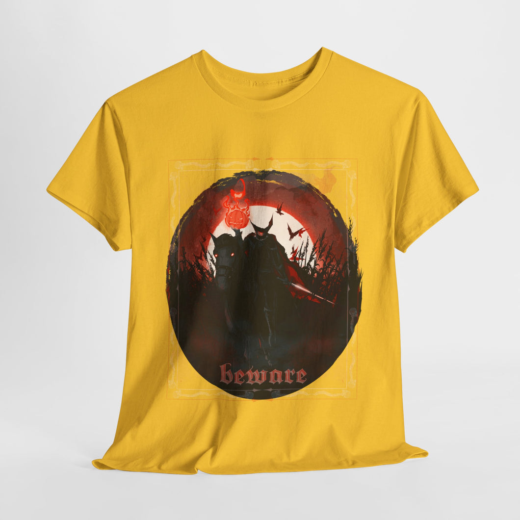 Beware The Headless Horseman Unisex Heavy Cotton Tee