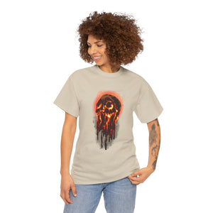 Elemental Skull Fire Unisex Heavy Cotton Tee