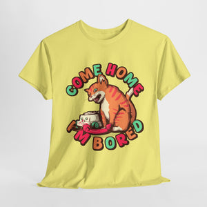 Bored Cat Unisex Heavy Cotton Tee