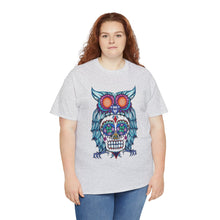 Sugar Skull Owl Unisex Heavy Cotton Tee