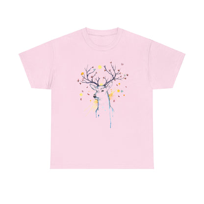 Tree Deer Unisex Heavy Cotton Tee