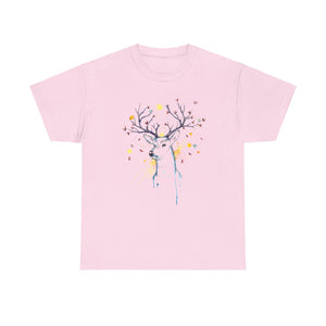 Tree Deer Unisex Heavy Cotton Tee