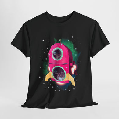 Cats In Space Unisex Heavy Cotton Tee