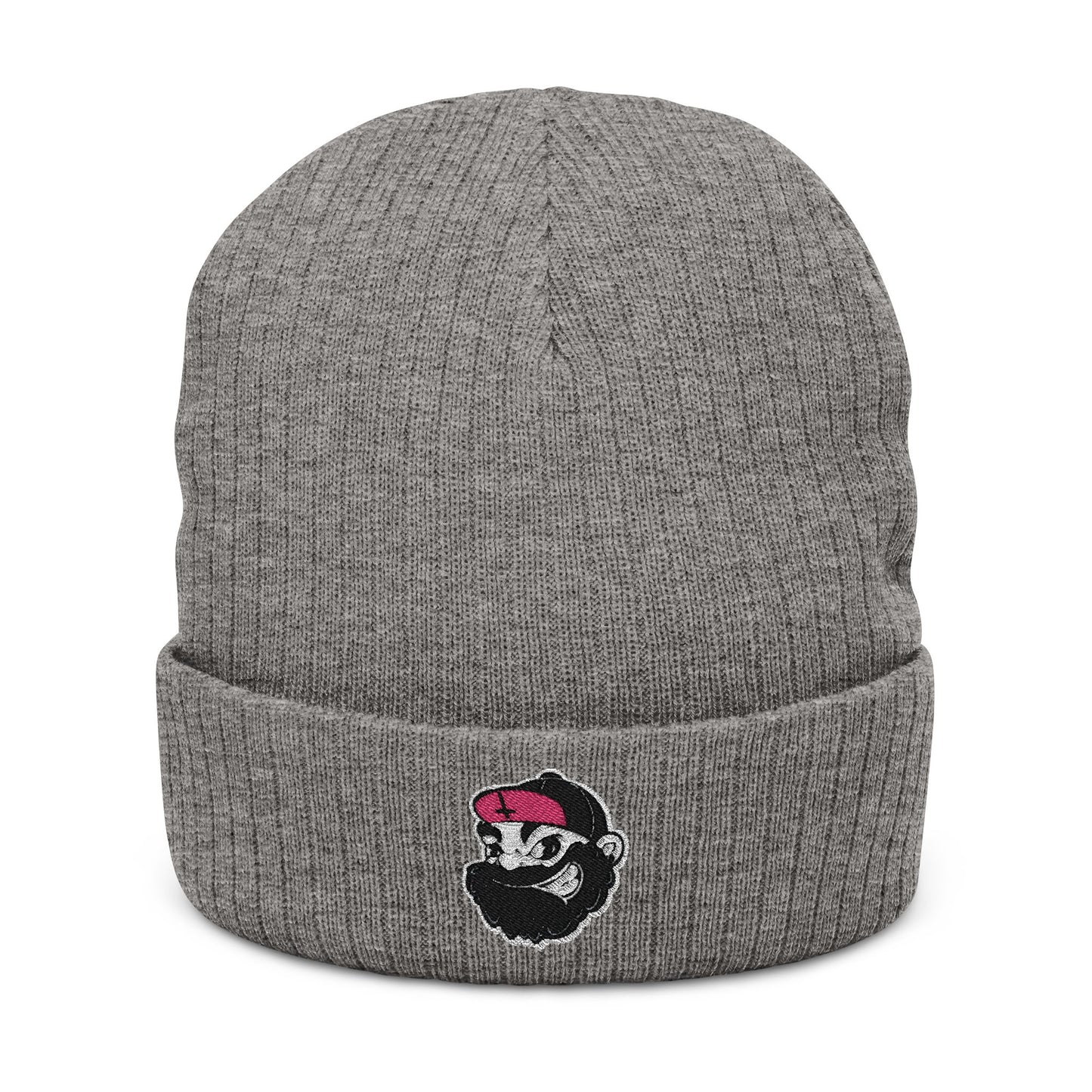 LVB 26 Logo Ribbed Knit Beanie Embroidered