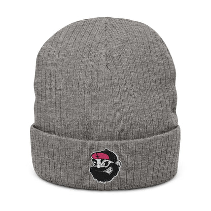 LVB 26 Logo Ribbed Knit Beanie Embroidered