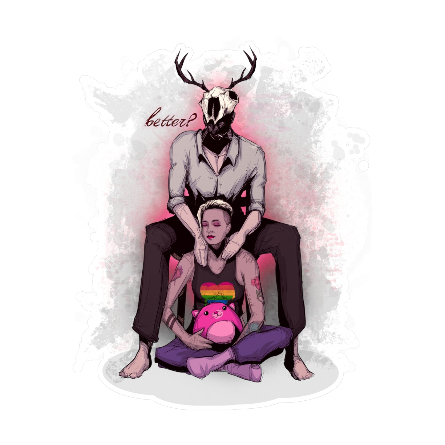 Deer Daddy Series 10: Aftercare Massage Kiss-Cut Vinyl Decal