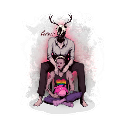 Deer Daddy Series 10: Aftercare Massage Kiss-Cut Vinyl Decal
