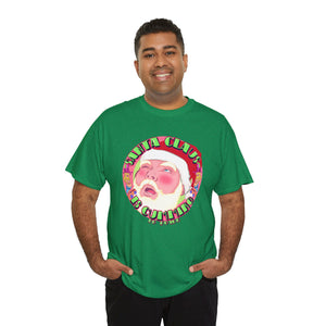 Santa Is Cumming Unisex Heavy Cotton Tee