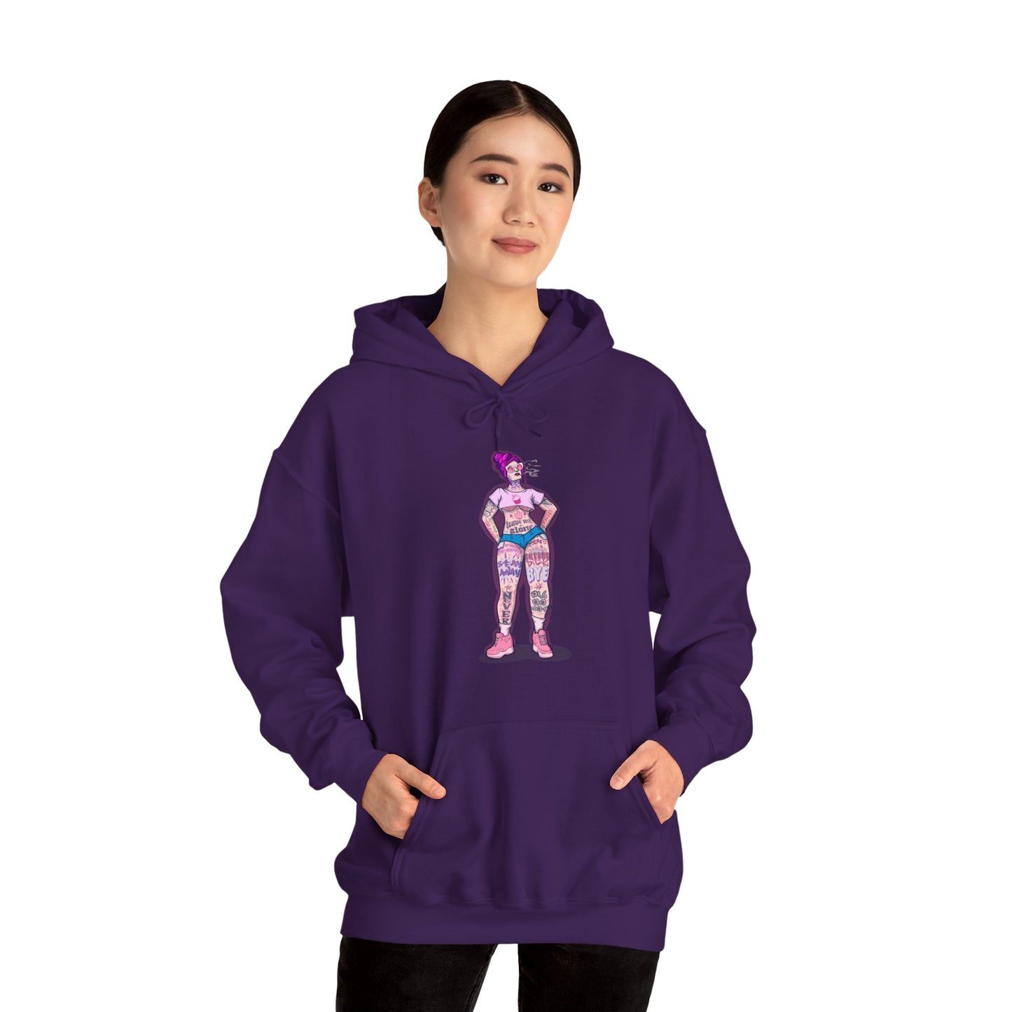 Antisocial Tattoos Unisex Heavy Blend Hooded Sweatshirt