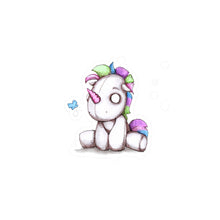 Plushie Unicorn Kiss-Cut Vinyl Decal