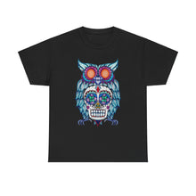 Sugar Skull Owl Unisex Heavy Cotton Tee