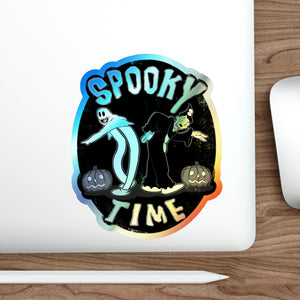 Spooky Time Holographic Die-cut Stickers