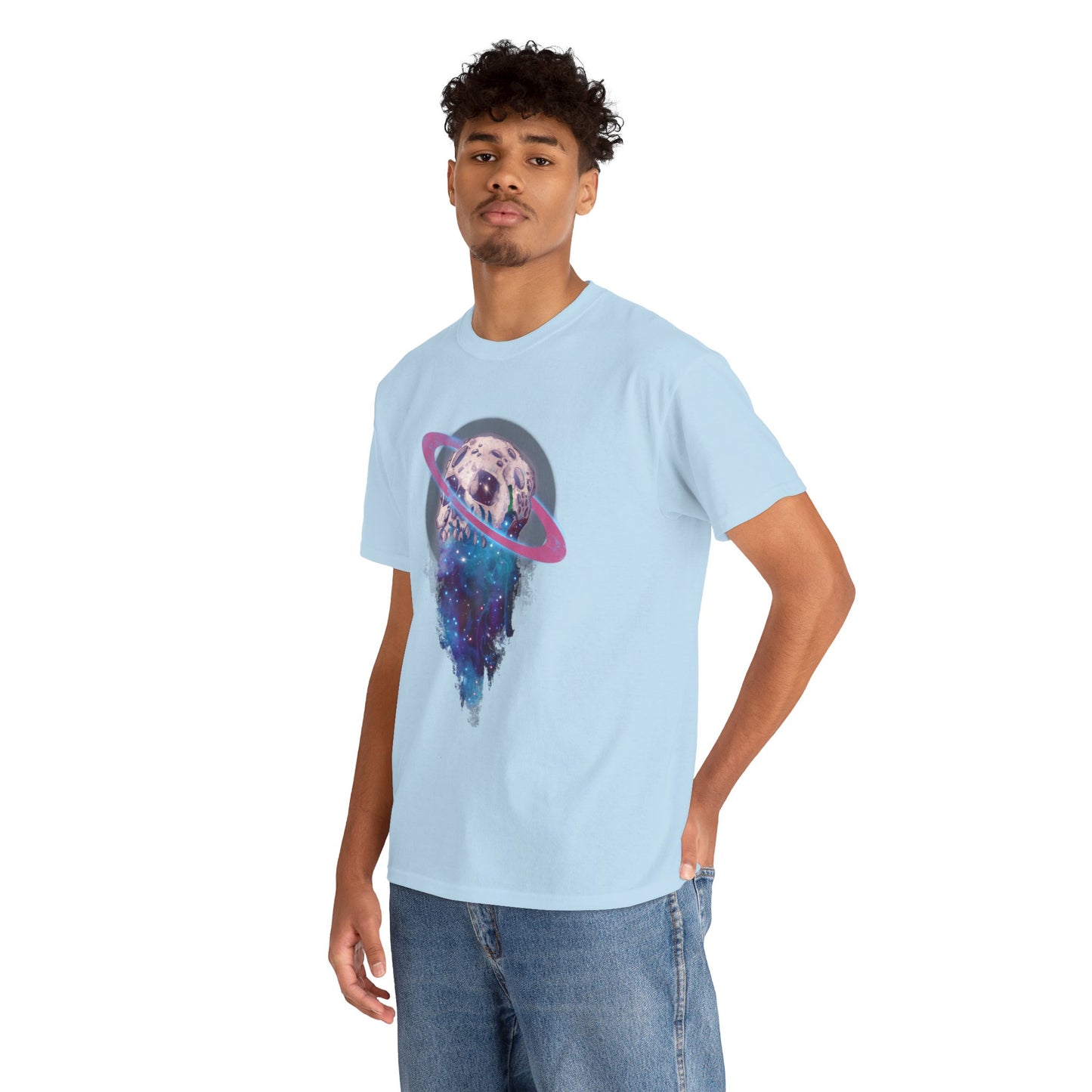 Elemental Skull Space Unisex Heavy Cotton Tee