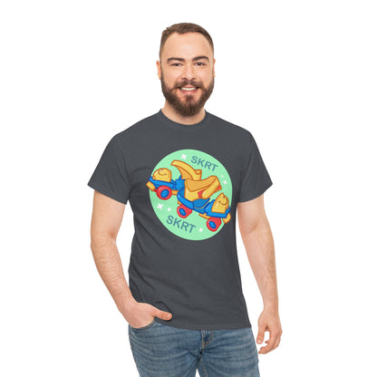Roller Skates Unisex Heavy Cotton Tee