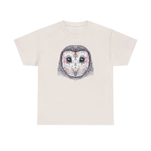 Sugar Skull Owl Unisex Heavy Cotton Tee