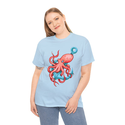 Octopus Anchor Unisex Heavy Cotton Tee