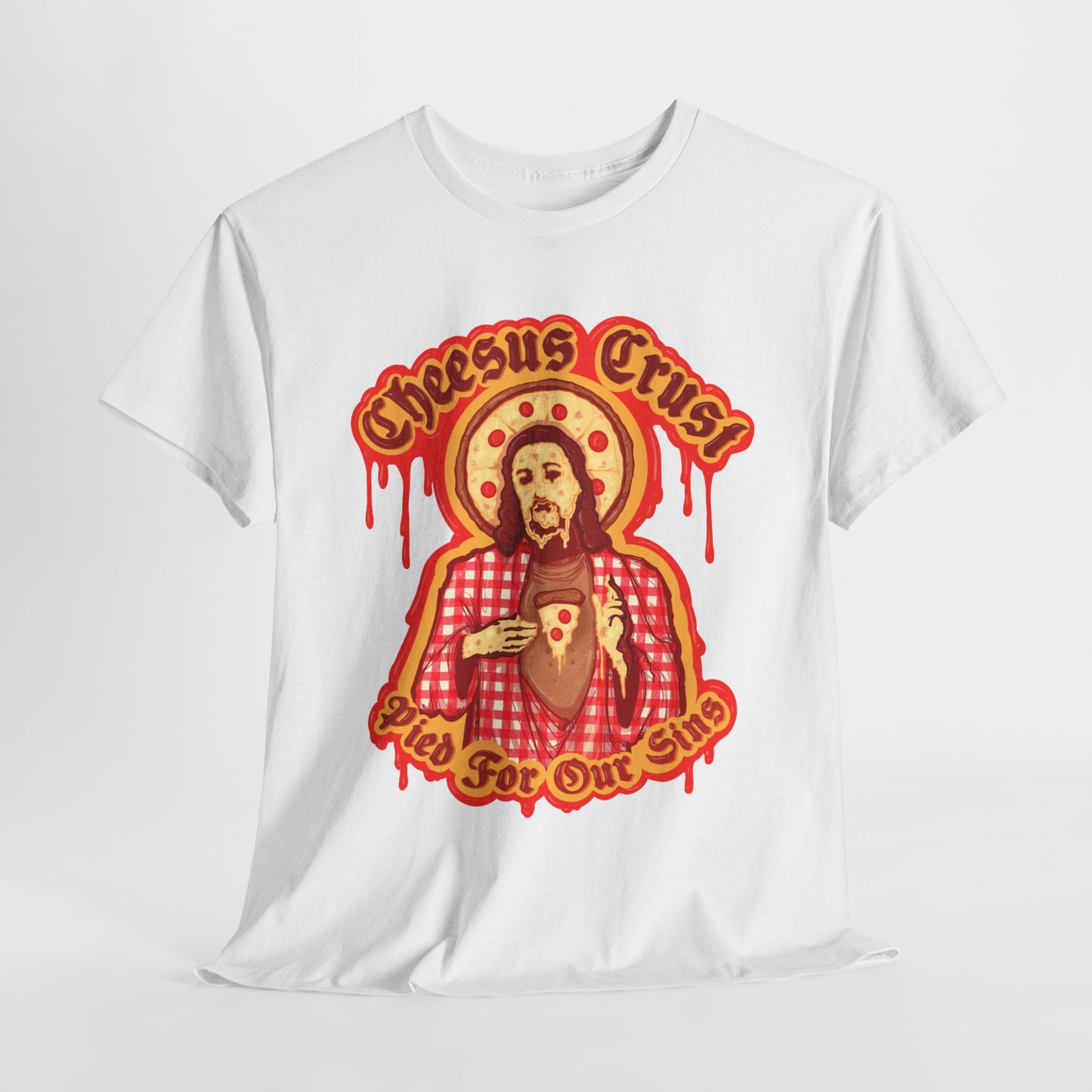 Cheesus Crust Unisex Heavy Cotton Tee