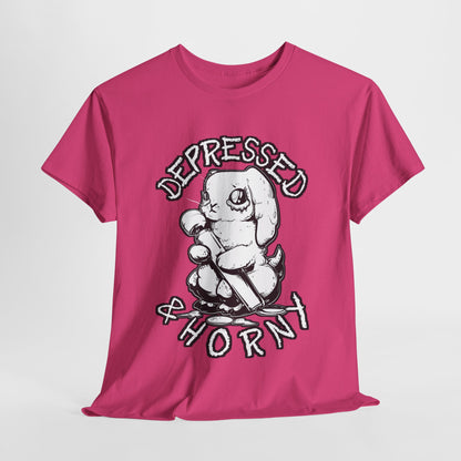 Depressed Bunny Unisex Heavy Cotton Tee