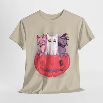 Meow-lloween Unisex Heavy Cotton Tee