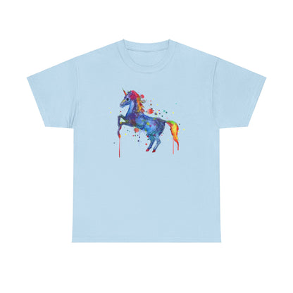 Unicorn Skeleton Unisex Heavy Cotton Tee
