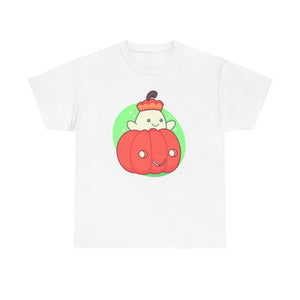 Pumpkin Ghost Unisex Heavy Cotton Tee