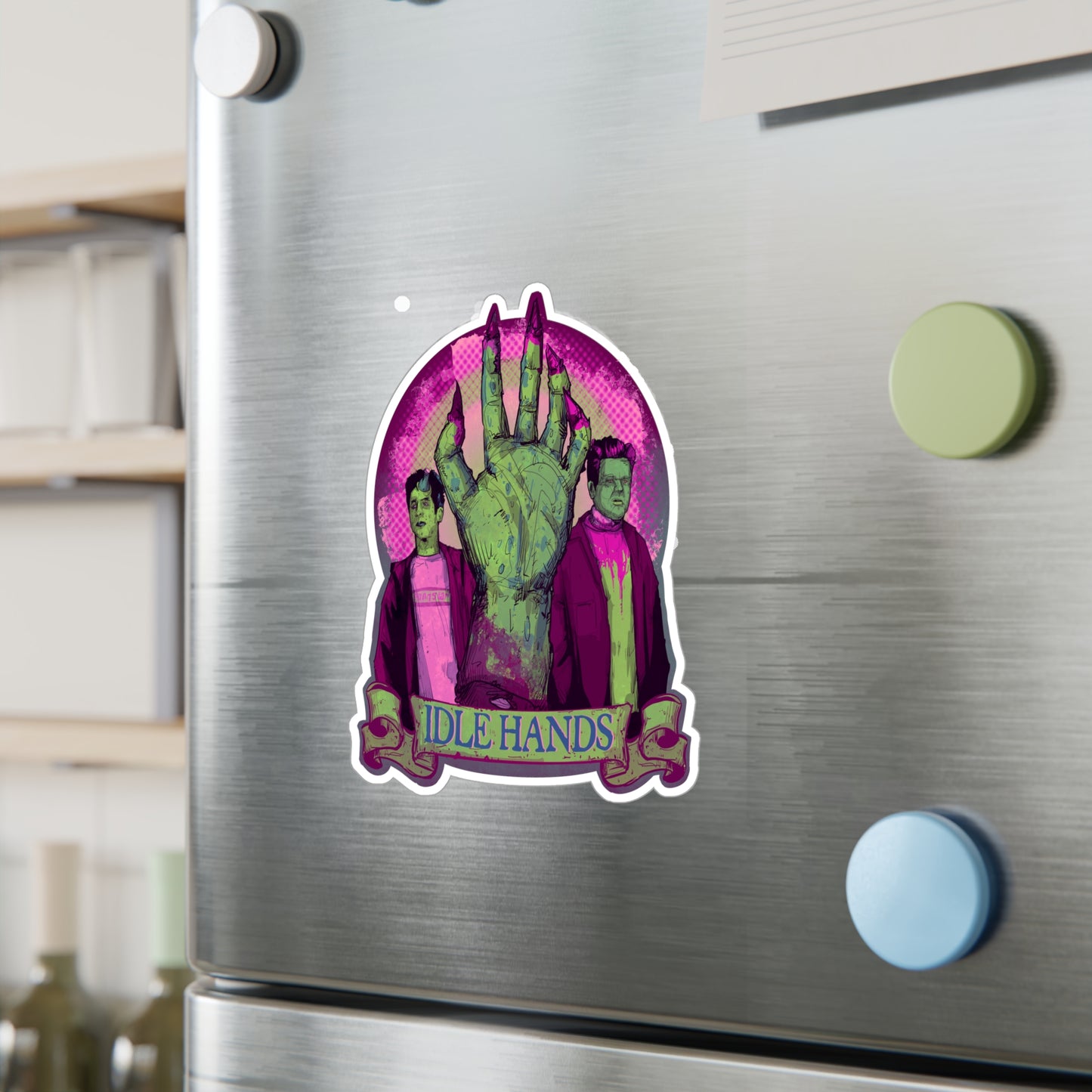 Idle Hands Kiss-Cut Vinyl Decal