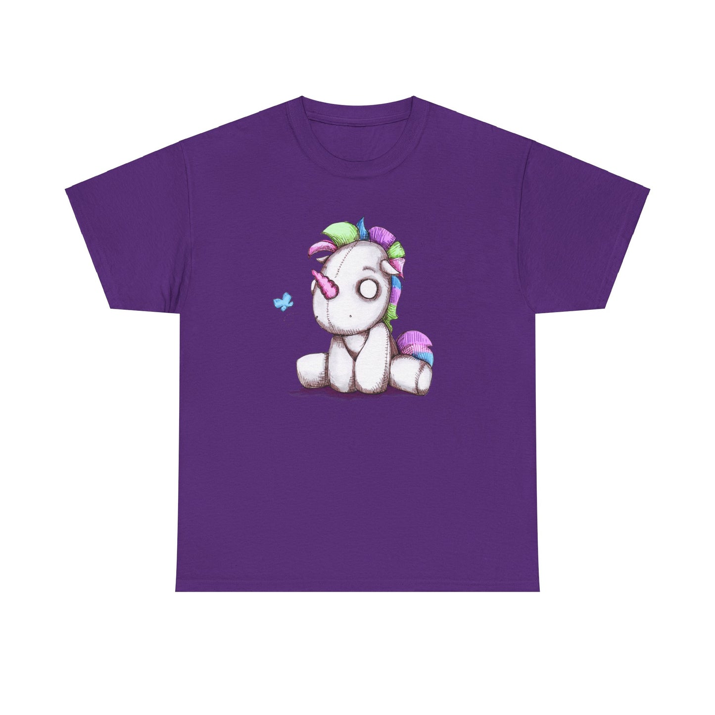 Plushie Unicorn Unisex Heavy Cotton Tee