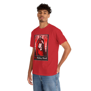 Red Riding Hood Tarot  (Front & Back Print) Unisex Heavy Cotton Tee