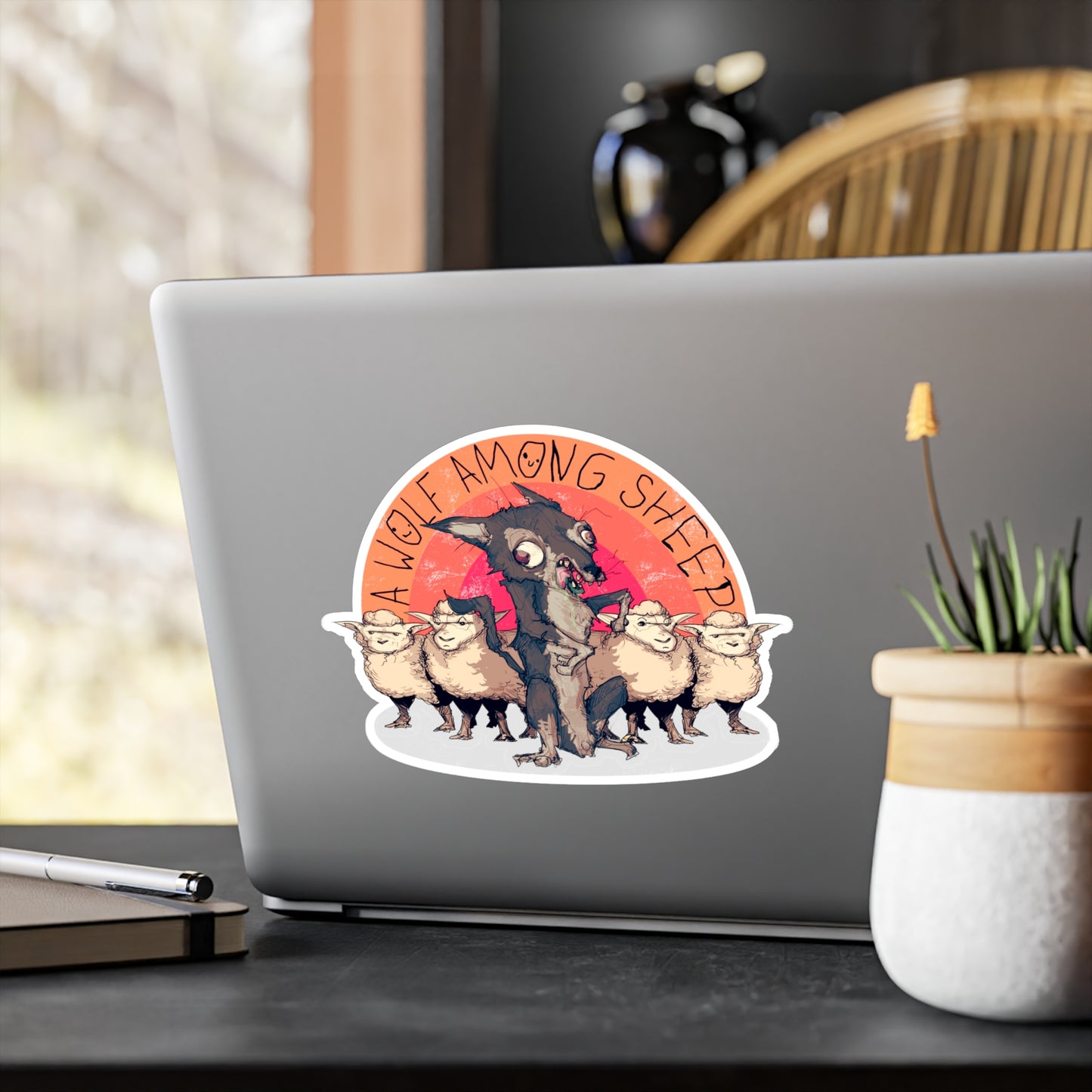 A Wolf Among Sheep Kiss-Cut Vinyl Decal