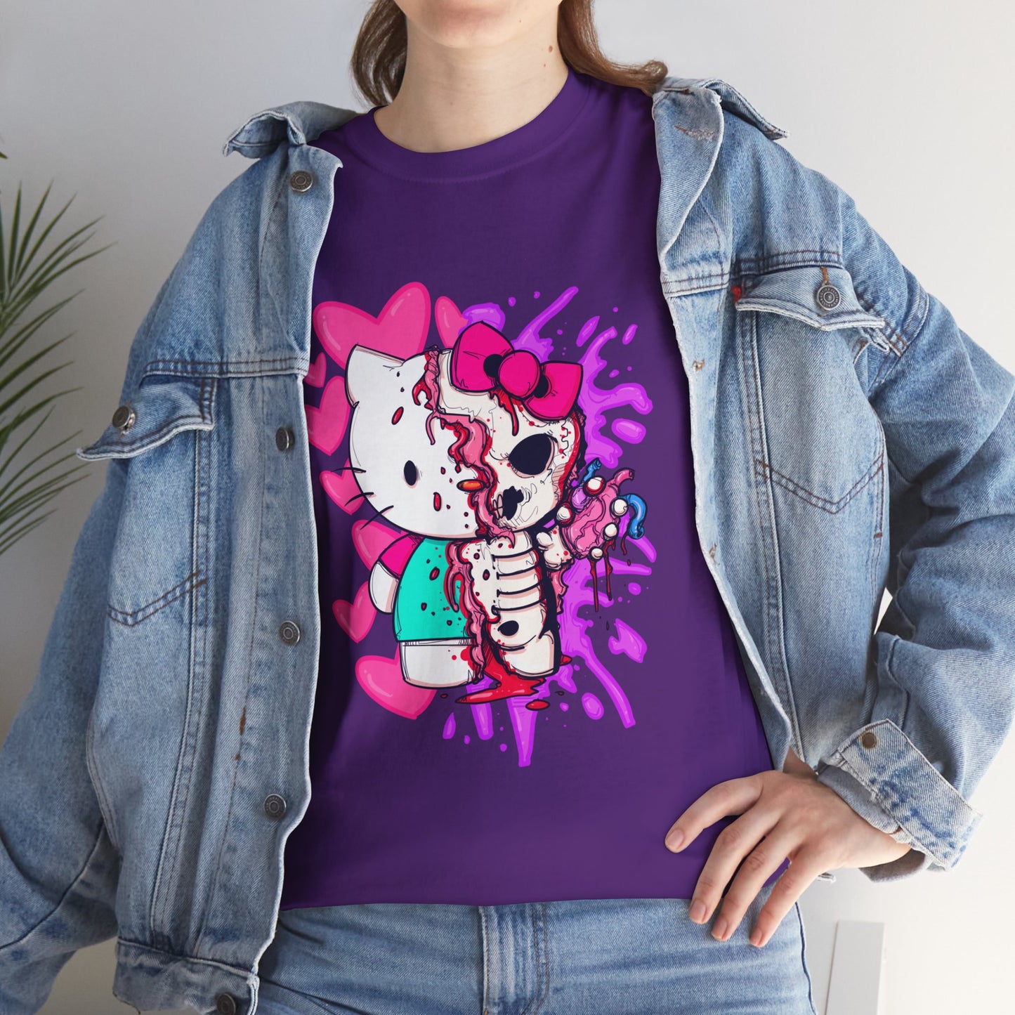 Zombie Kitty Unisex Heavy Cotton Patreon Tee