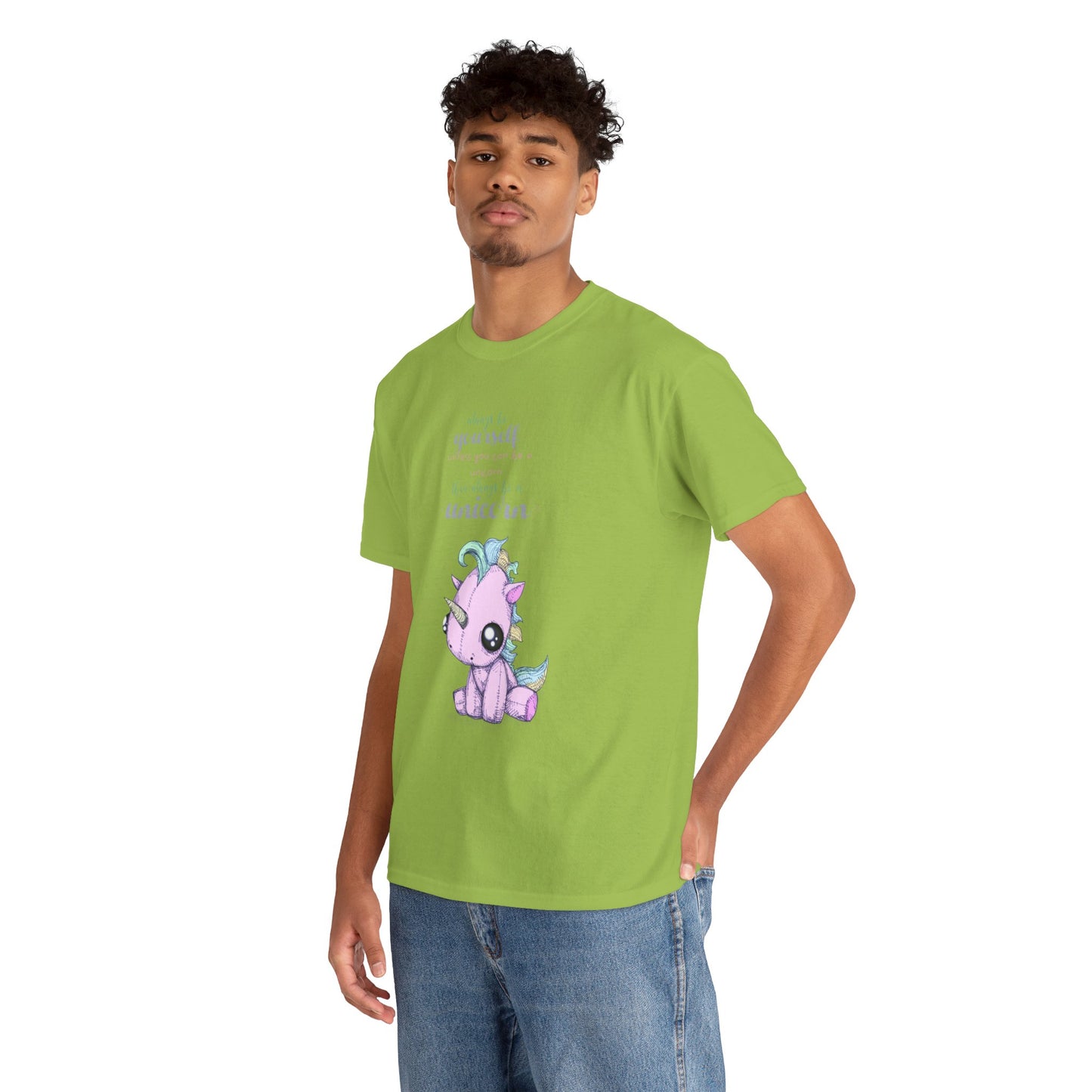 Be Yourself Unicorn Unisex Heavy Cotton Tee