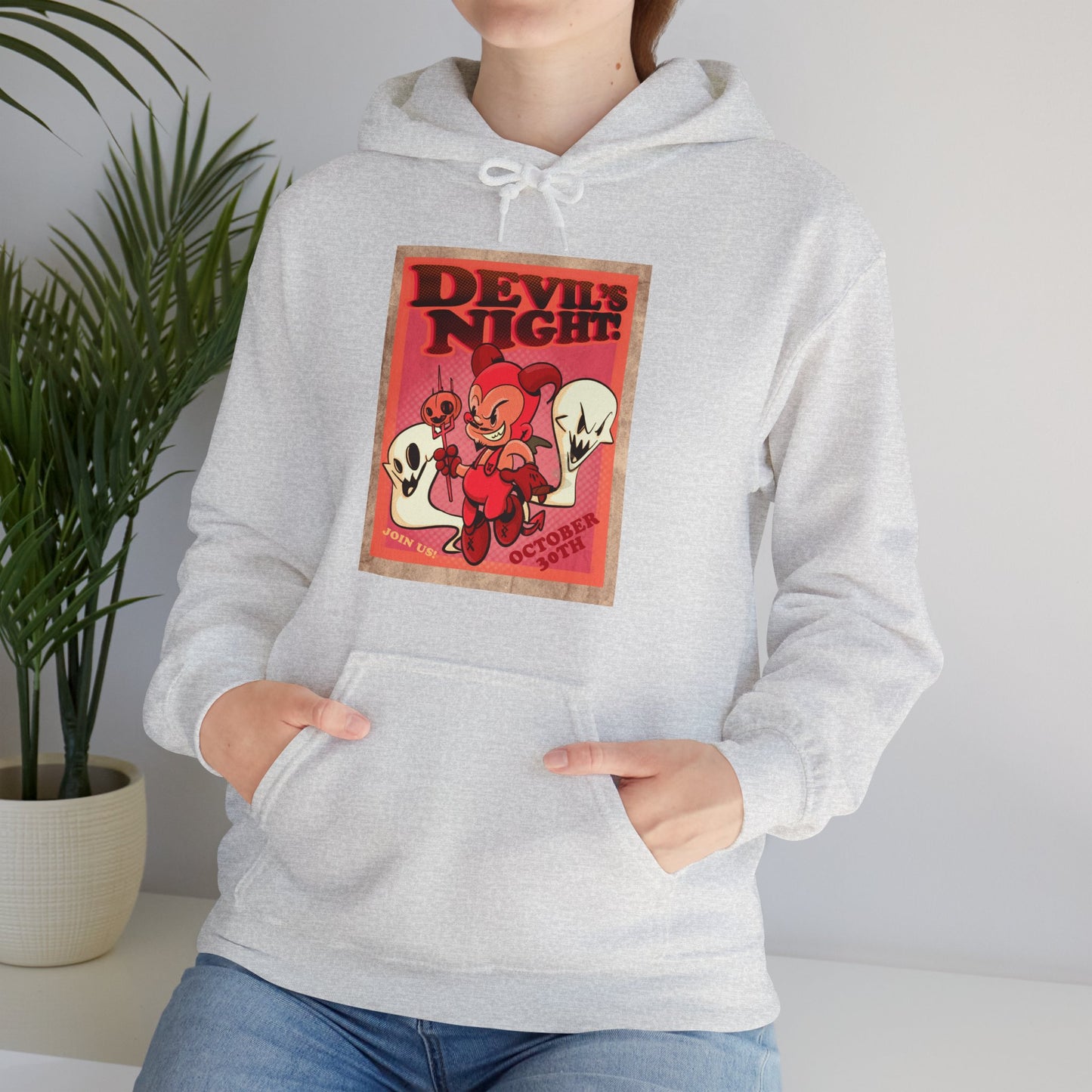 Devil's Night Unisex Heavy Blend Hooded Sweatshirt