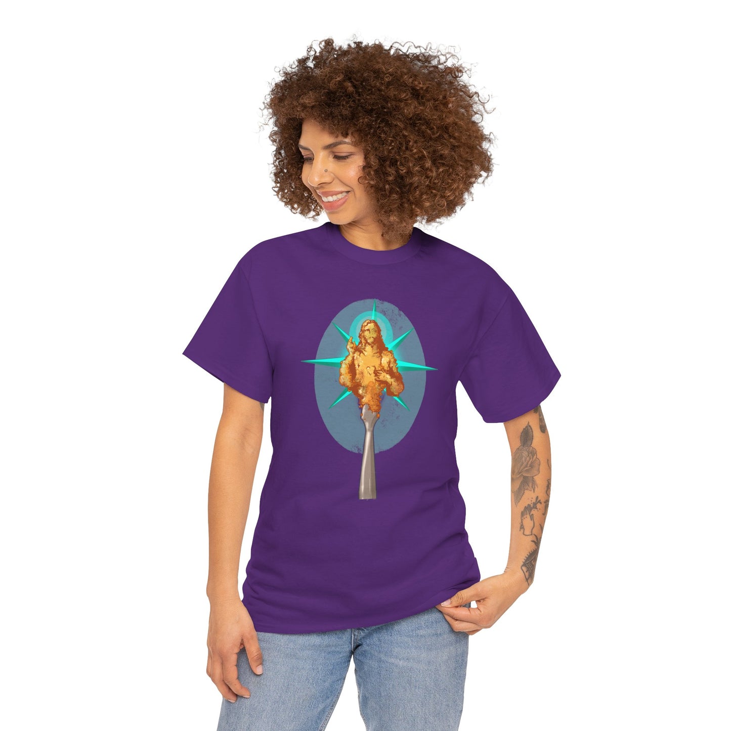 He Is Resin Unisex Heavy Cotton Tee